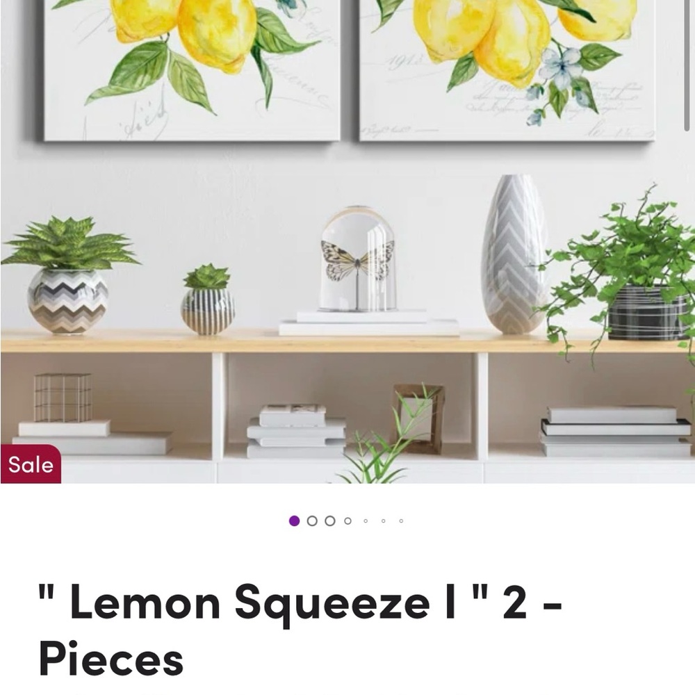Lemon Squeeze Art Print Set - 1 Piece